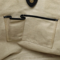 CELINE Celine Saluki tote bag shoulder PVC leather black gray