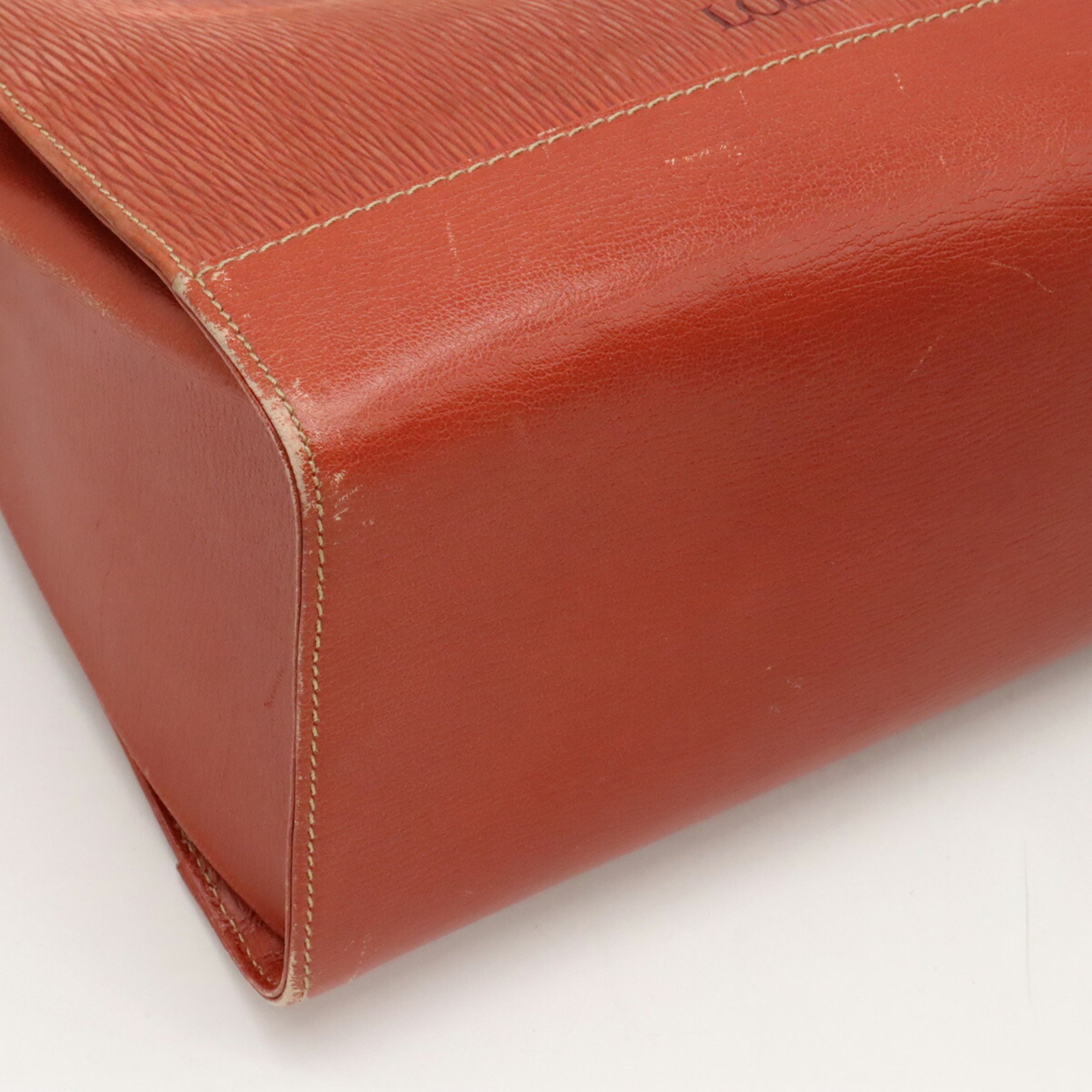 LOEWE Velazquez Shoulder Bag Nubuck Leather Terracotta Red Brown