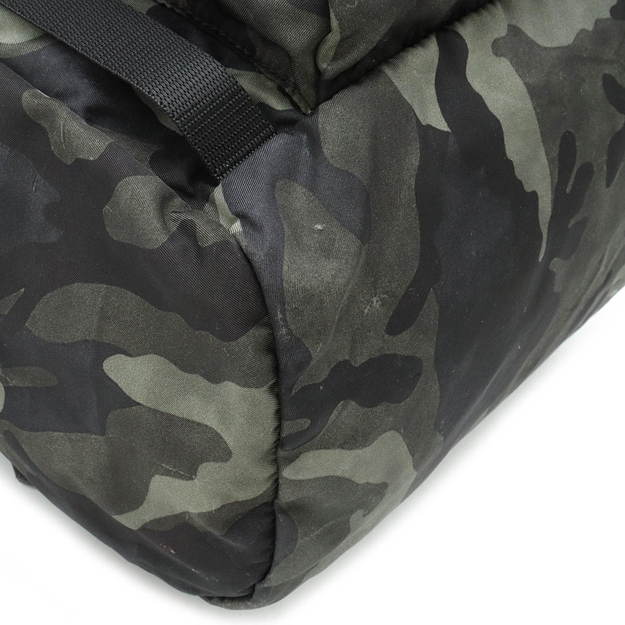 PRADA Prada rucksack backpack camouflage pattern nylon FUMO green multicolor V135