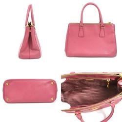 Prada PRADA handbag shoulder bag leather pink gold ladies