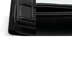 Christian Dior Crossbody Shoulder Bag Diorama Leather Black Women's