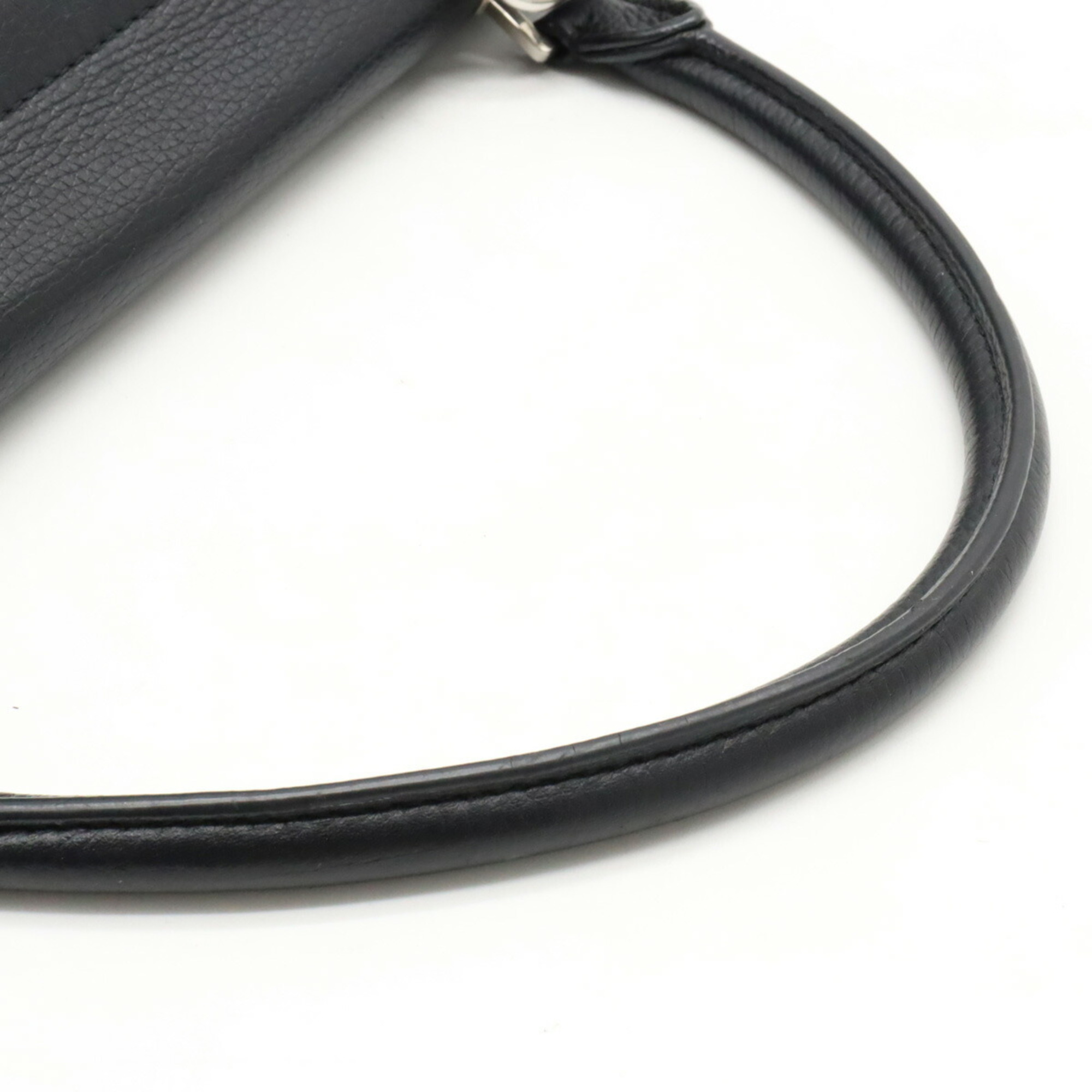 CELINE Trapeze Medium Handbag Shoulder Bag Leather Suede Black