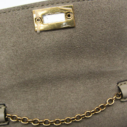 Salvatore Ferragamo Mini AU-22 E073 Women's Leather Shoulder Bag Gray Beige