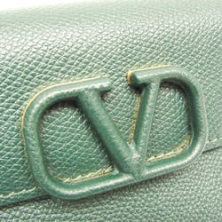 Valentino Garavani V Sling Compact UW2P0S96RQR Women's Leather Shoulder Bag Dark Green