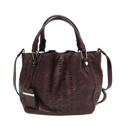 Tod's XBWAACAC101BQUR817 Women's Leather Handbag,Shoulder Bag Purple Brown