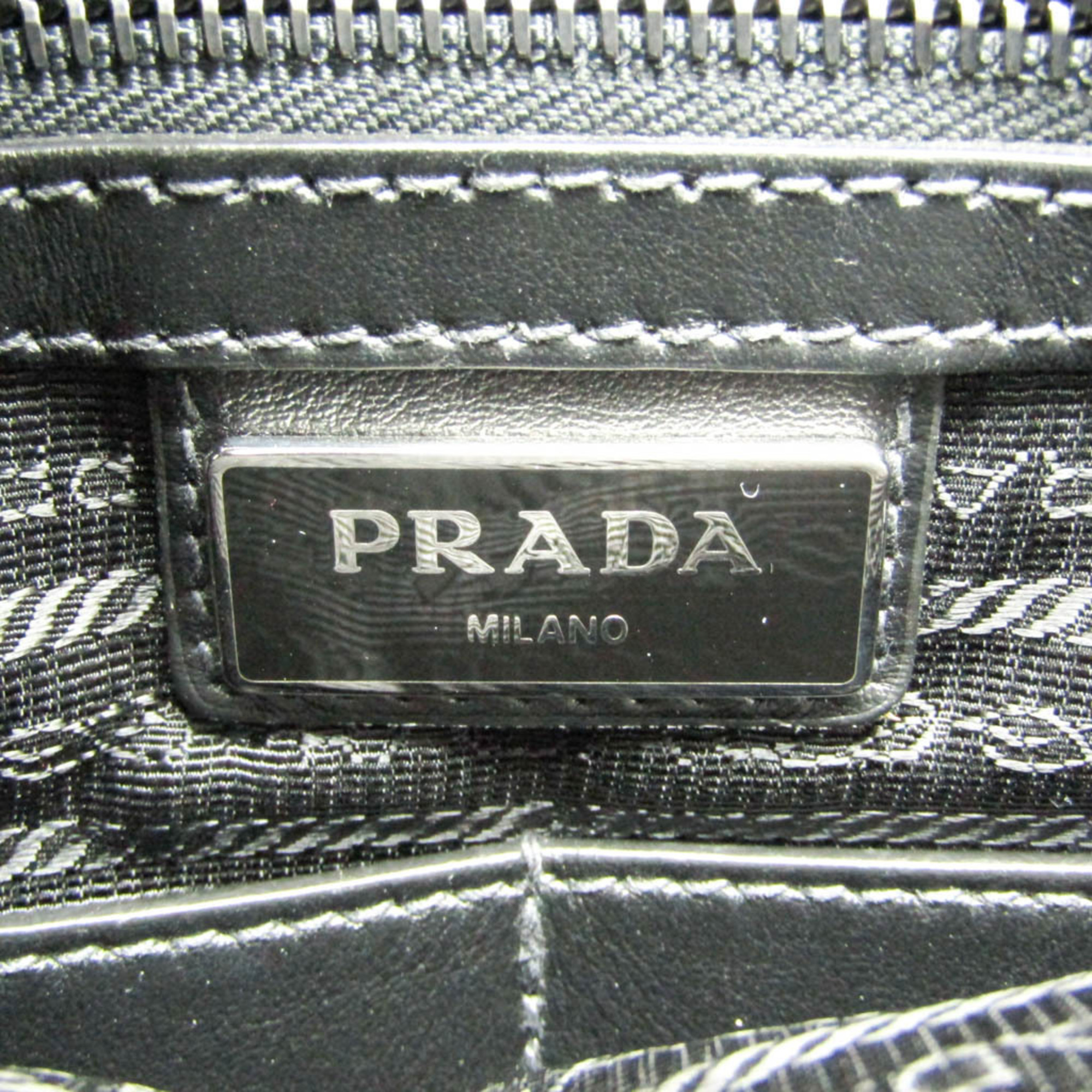 Prada Comic Art 2VH031 Women,Men Leather,Nylon Shoulder Bag Black,Blue,White
