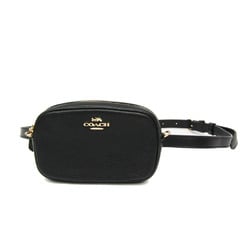 Coach Convertible Belt Bag F73952 Women's Leather Fanny Pack,Shoulder Bag Black