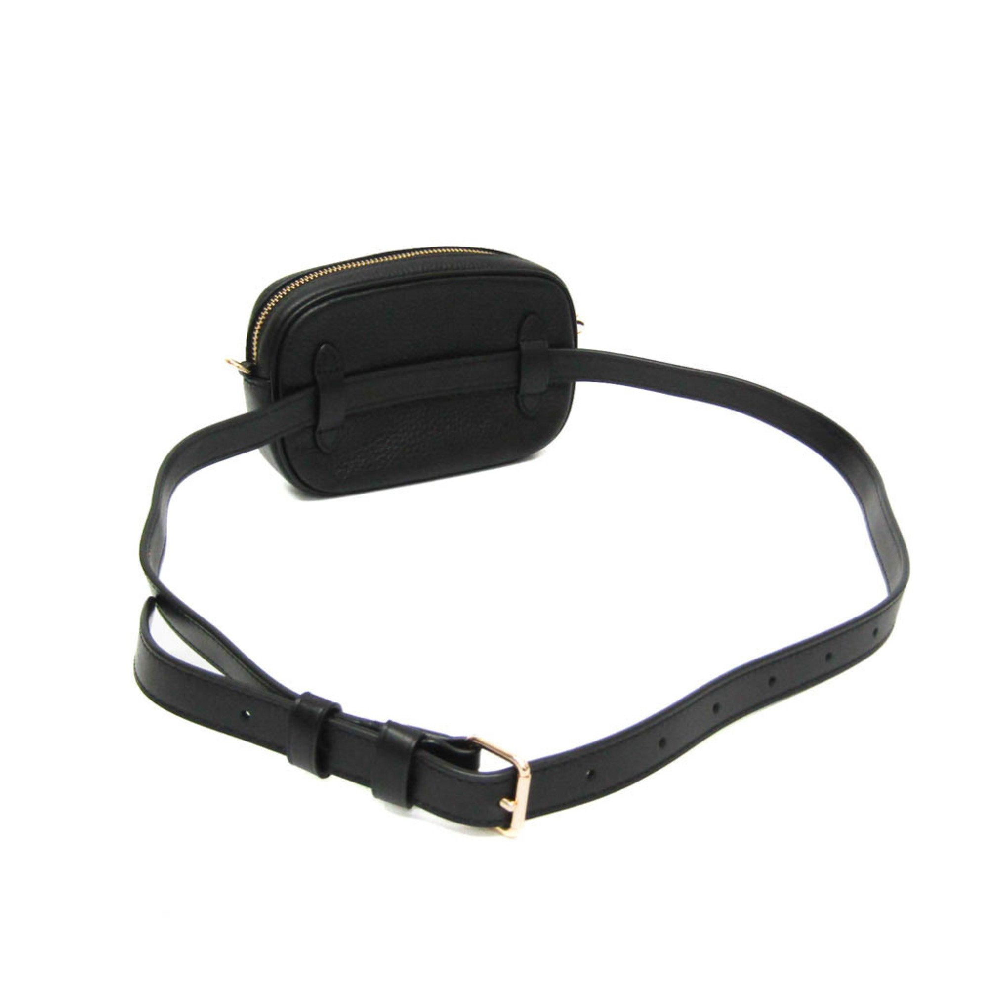 Coach Convertible Belt Bag F73952 Women's Leather Fanny Pack,Shoulder Bag Black
