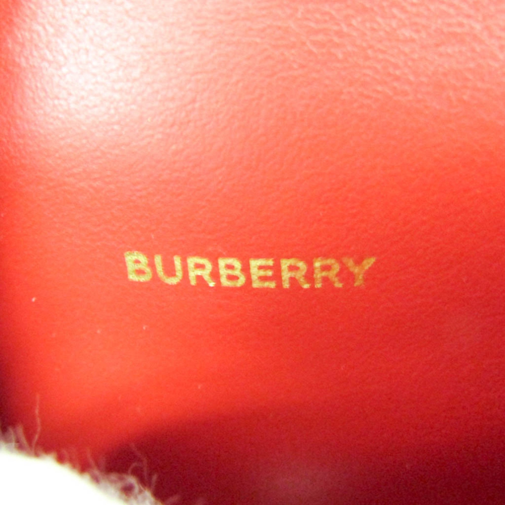 Burberry Leather Red Color AirPods Pro case with shoulder strap