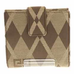 GIVENCHY Argyle pattern W flap wallet brown beige bi-fold with box ITUZL6W8D09Q RM0353R