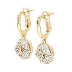 Louis Vuitton Color Blossom K18YG Yellow Gold Earrings