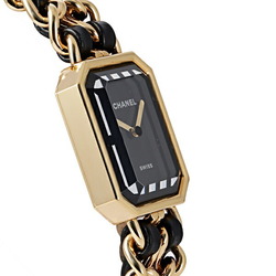 CHANEL Premiere Original Edition S size H6951 Black Dial Watch Ladies
