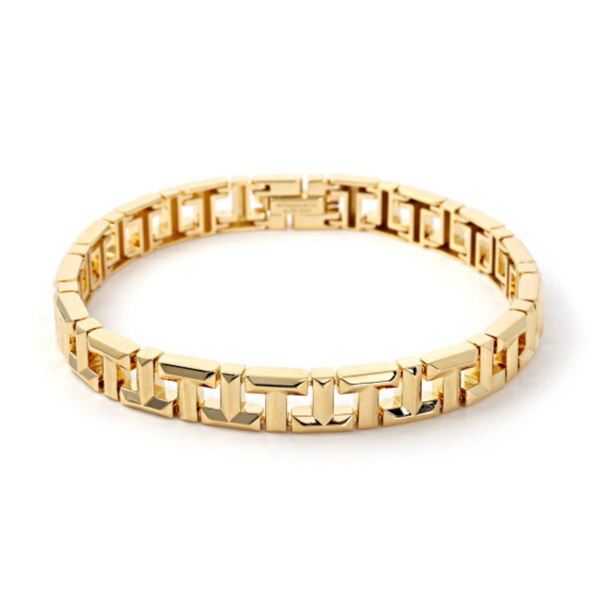 Tiffany True Narrow Bracelet S T K18YG Yellow Gold