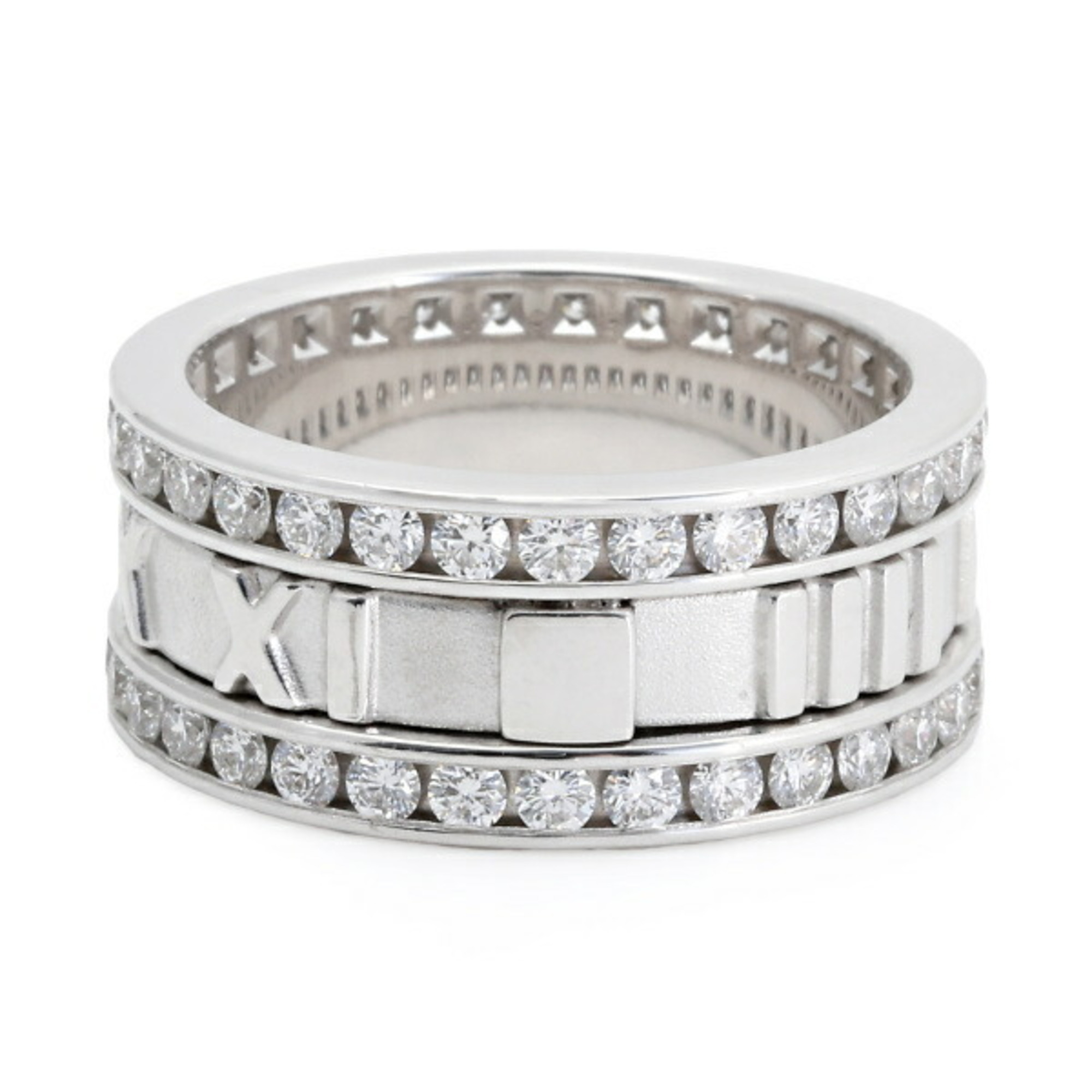 Tiffany Atlas K18WG white gold ring