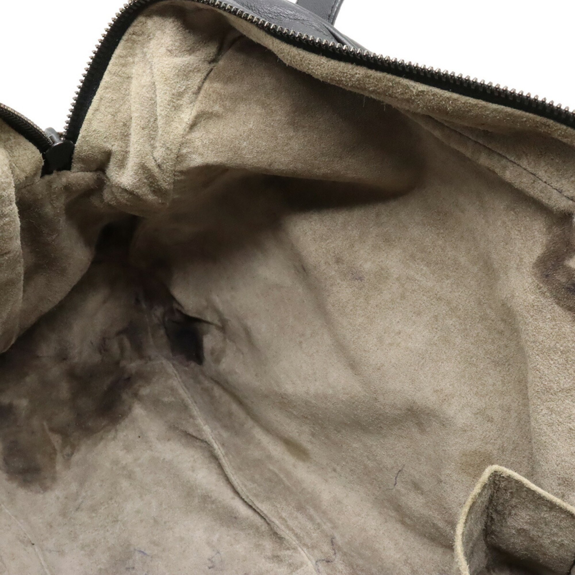 BOTTEGA VENETA Intrecciato Tote Bag Shoulder Leather Black 248521