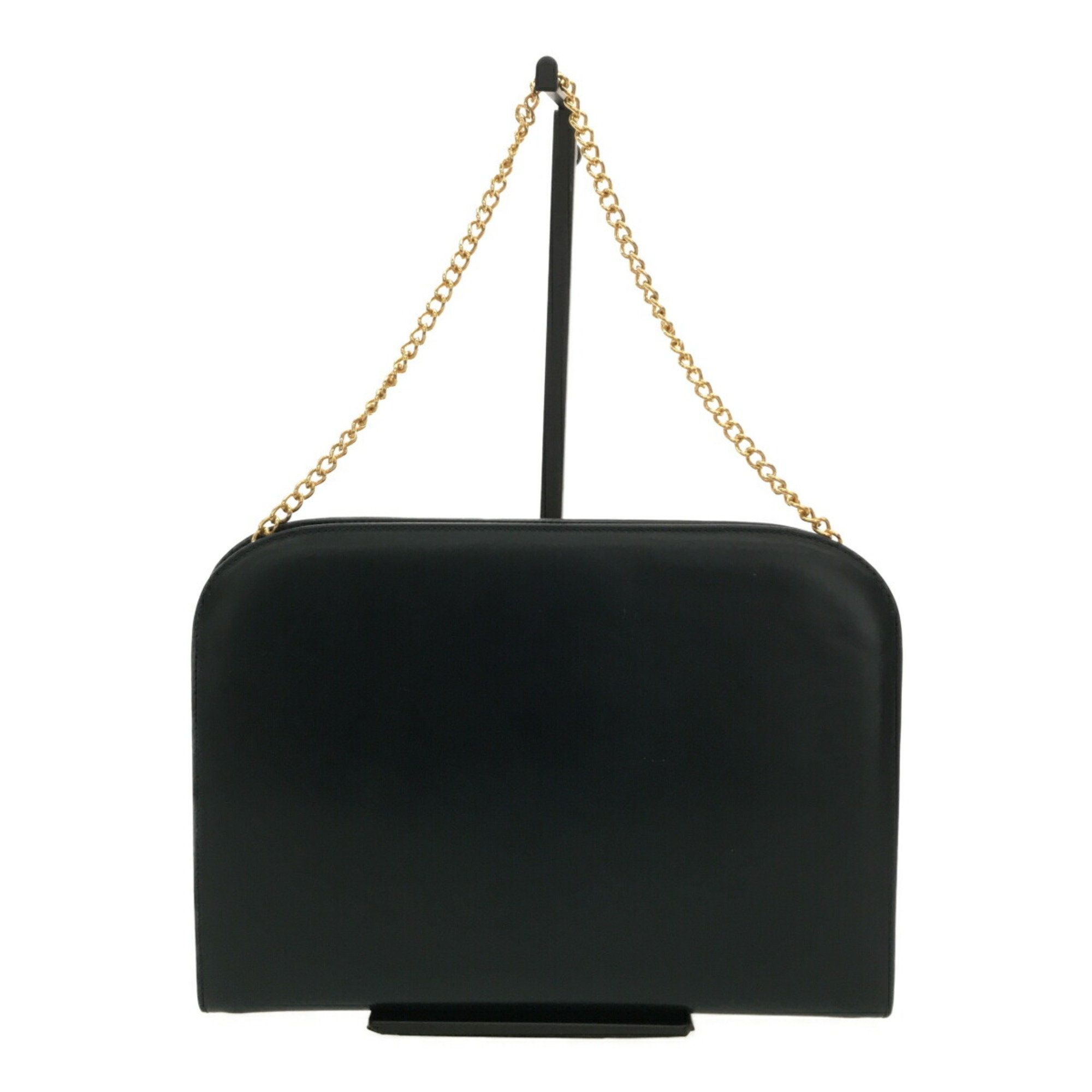 Salvatore Ferragamo Chain Shoulder Bag 21-0587 Gancini Leather Black Women's IT9RFXHCZ5F4 RM4905D