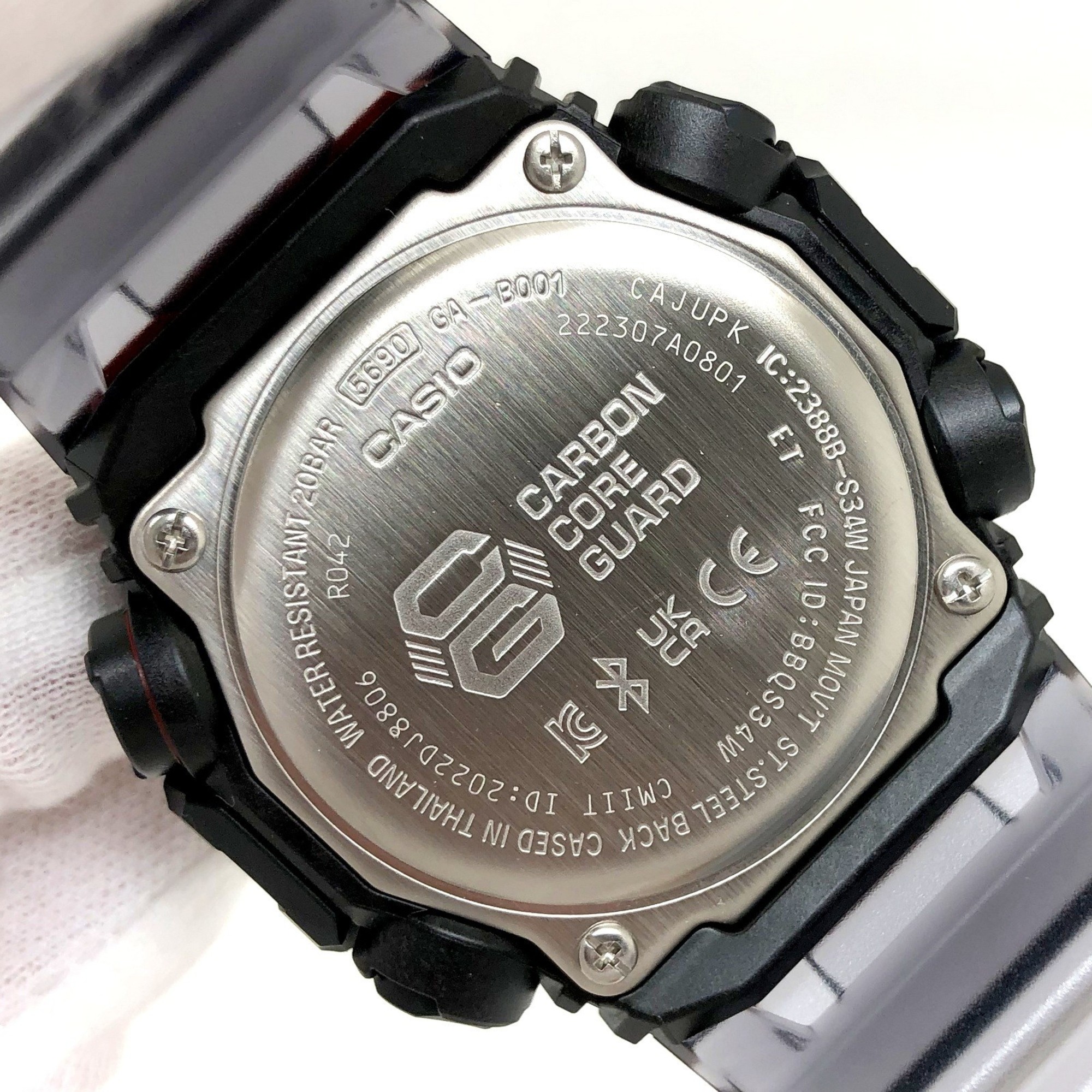 CASIO Casio G-SHOCK Watch GA-B001G-1A Ana-Digi Quartz Black Skeleton Smartphone Link Men's ITMV3599DA5K