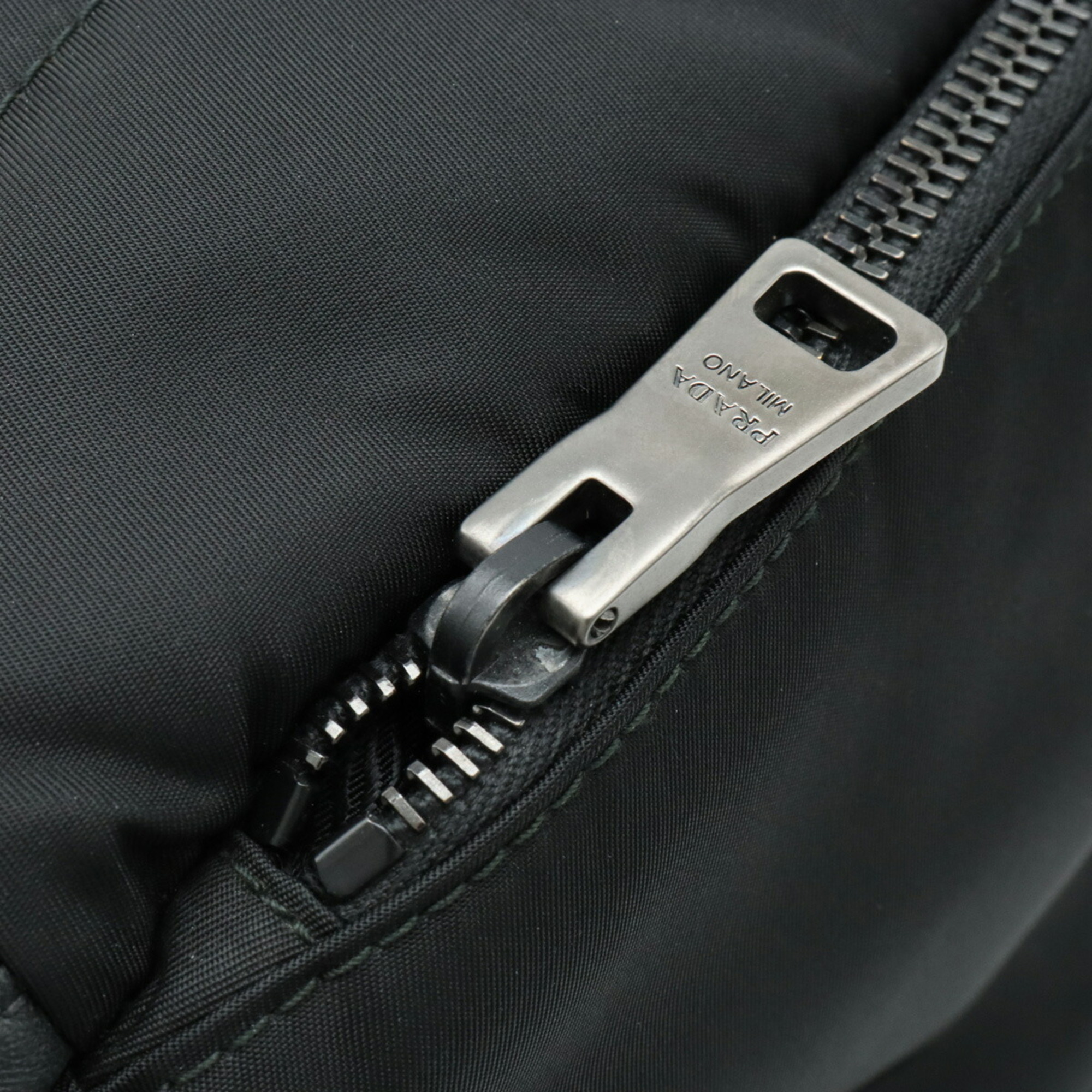 PRADA Prada shoulder bag nylon leather NERO black VA1063
