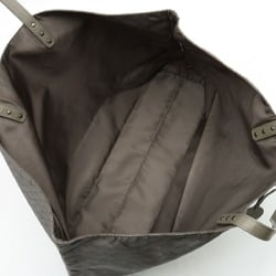 BOTTEGA VENETA Intreccio Lusion Tote Bag Nylon Leather Gray 299876