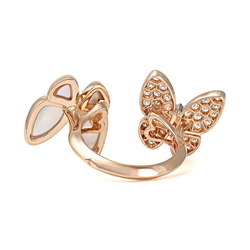 Van Cleef & Arpels Van Cleef Arpels Fauna de Papillon Entre Les Doors Ring K18 Rose Gold
