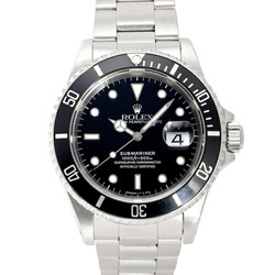 Rolex Submariner Date 16610 Black Dial Watch Men's
