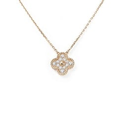 Van Cleef & Arpels Van Cleef Arpels Vintage Alhambra K18 Rose Gold Necklace