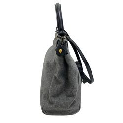 FENDI 8BN226 Peekaboo Regular 2way Shoulder Bag Handbag Gray Ladies Z0005398