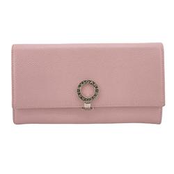 BVLGARI Clip Long Wallet Pink Women's Z0005147