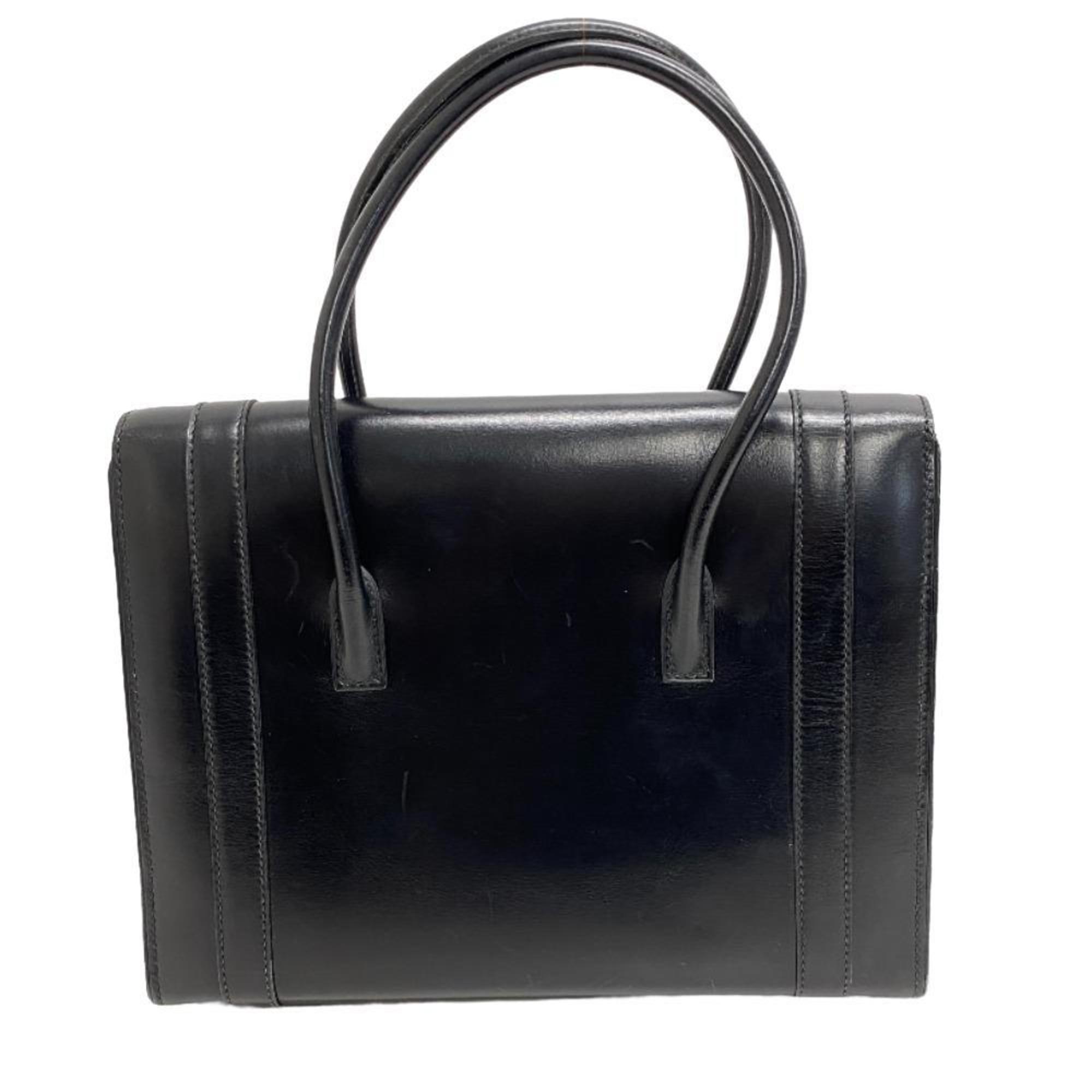 HERMES Drag 27 Handbag Black Ladies Z0005399