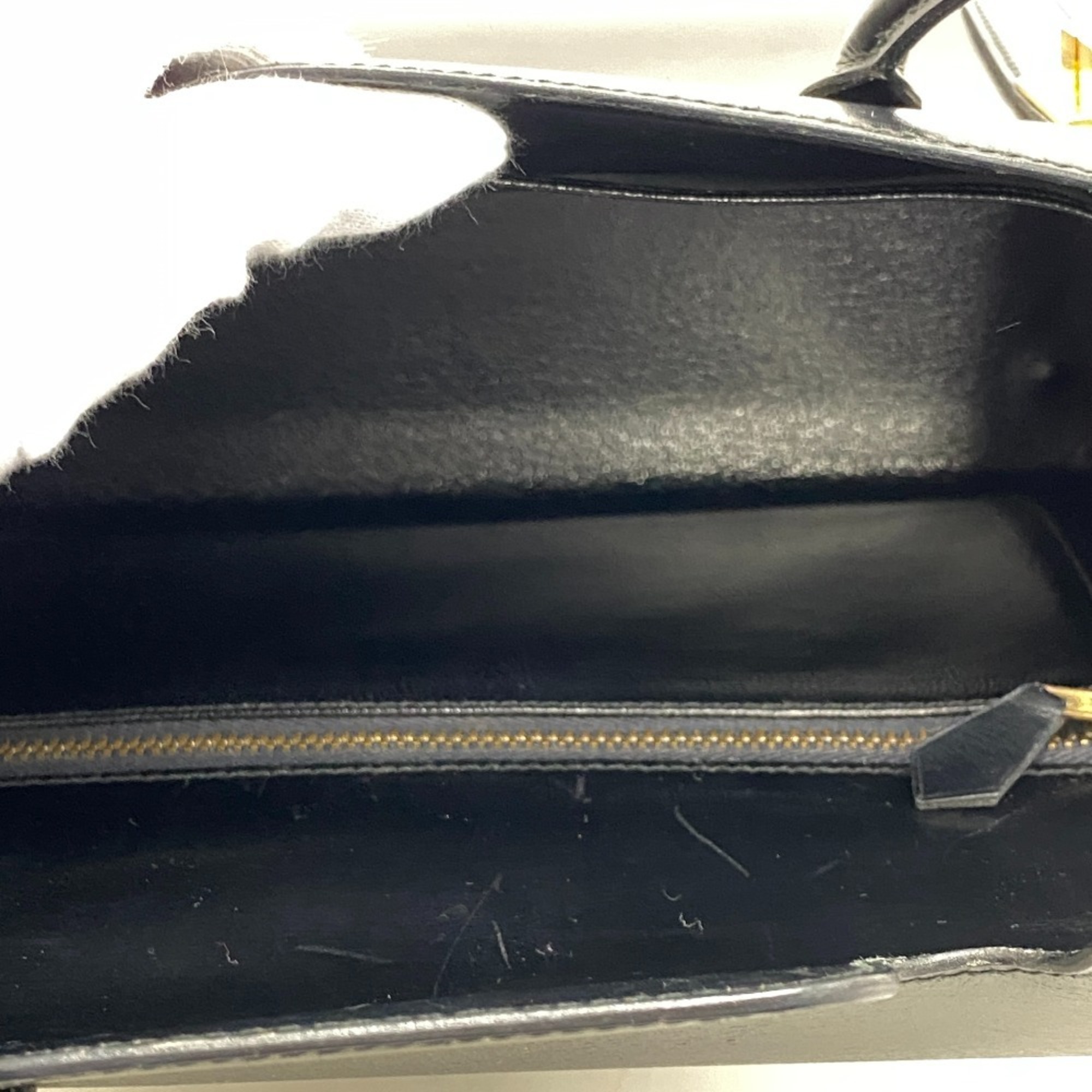 HERMES Drag 27 Handbag Black Ladies Z0005399
