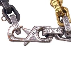 LOUIS VUITTON M0070M Bracelet LV Paradise Chain Silver Men Women Z0005368