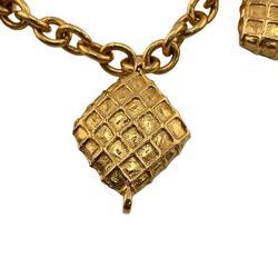 CHANEL Matelasse Diamond Necklace Gold Women's Z0004959
