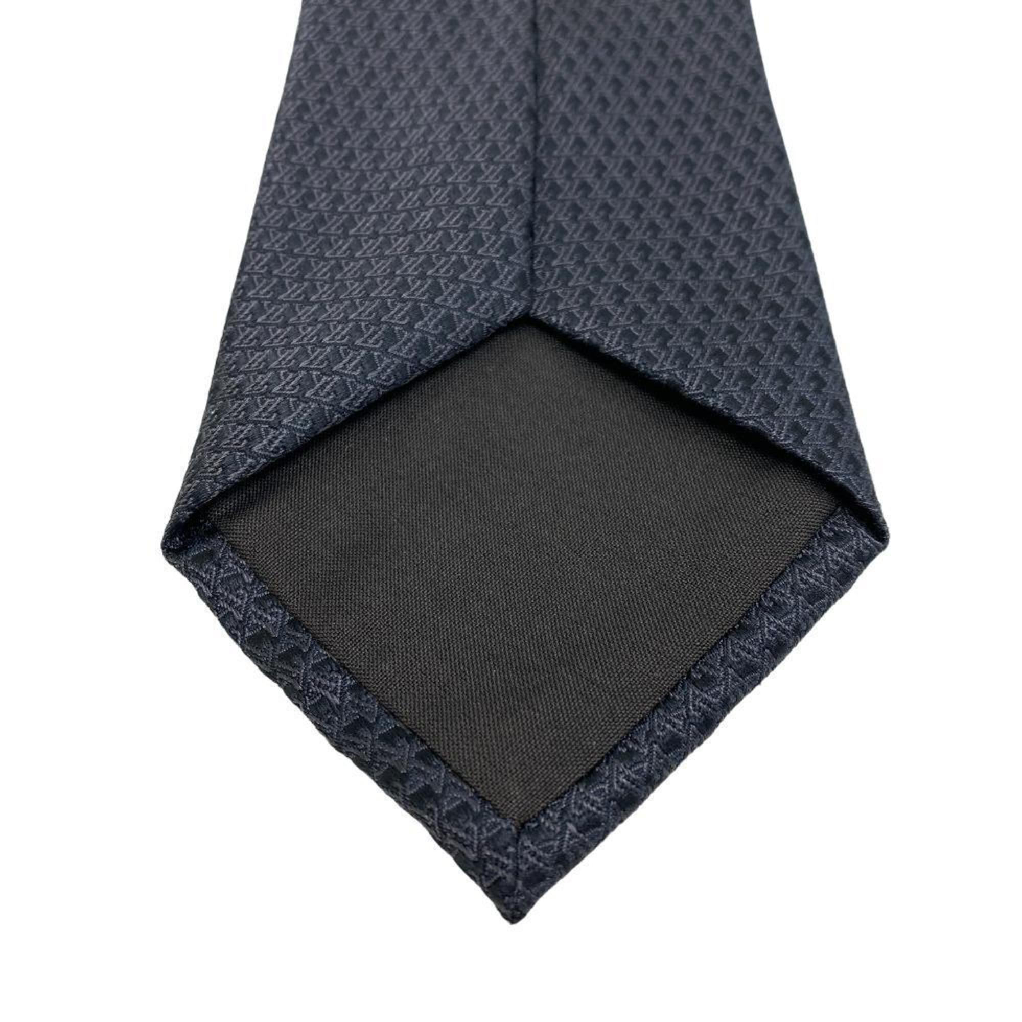LOUIS VUITTON LV Cravat Monogram Tie Black Men's Z0004956