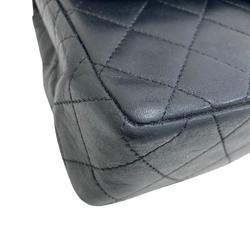 CHANEL Paris Limited Double Flap Chain Bag Matelasse Coco Mark Shoulder Black Women's Z0005076