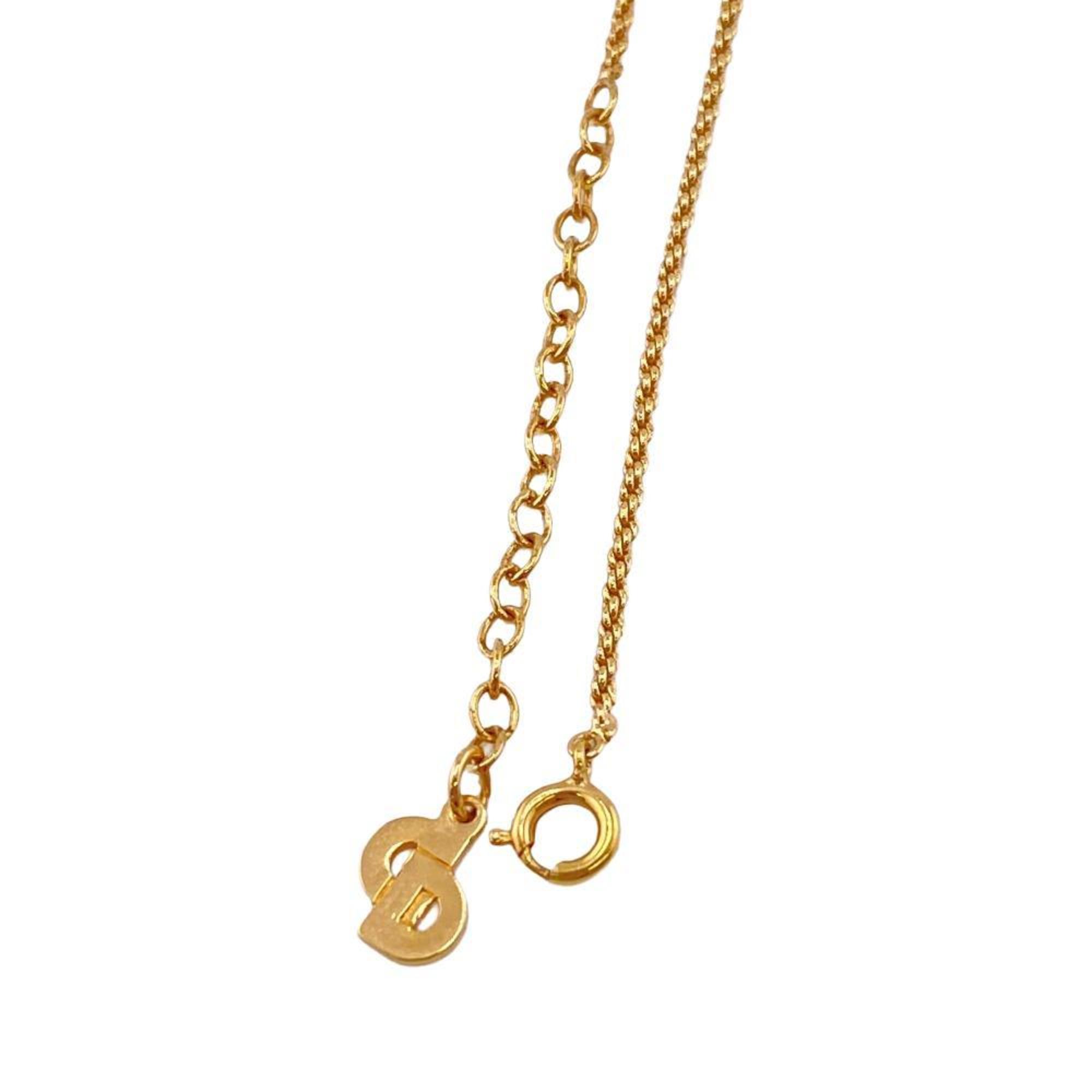 Christian Dior Dior Drop Necklace Gold Women's Z0005272