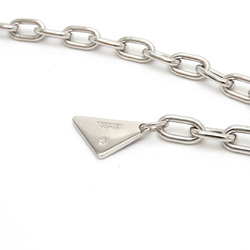 Finished PRADA Prada plate bracelet chain SV925 silver black 2JB357