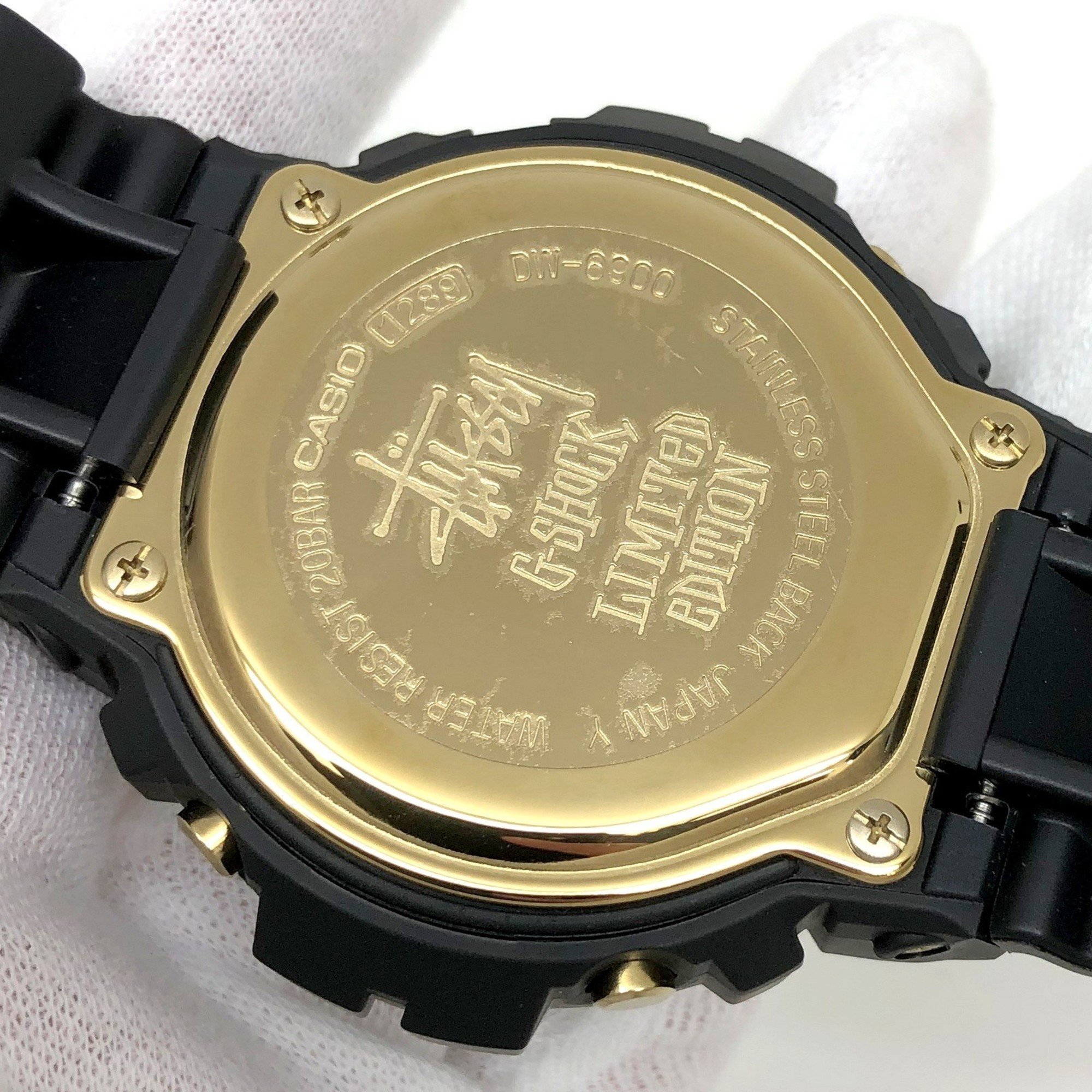 CASIO Casio G-SHOCK Watch DW-6900STS-9JR STUSSY 25th Anniversary Model 25TH ANNIVERSARY Third Double Name Collaboration Men's Black Gold IT4XYOUHN686