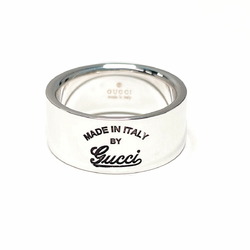 GUCCI Gucci Logo Ring Silver 925 16.5 Men's