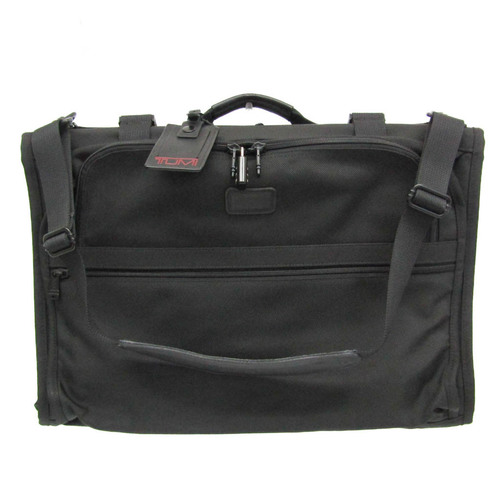 Tumi Trifold Carry On 236D3 Men's Nylon Canvas,Leather Briefcase,Garment Case Black