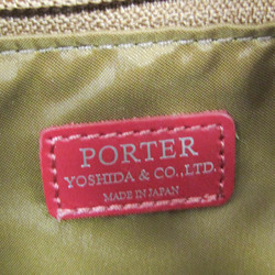 Porter Men,Women Leather Fanny Pack,Sling Bag Red Orange