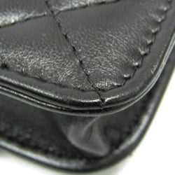Chanel Matelasse Chain Shoulder Mini Bag Women's Leather Shoulder Bag Black