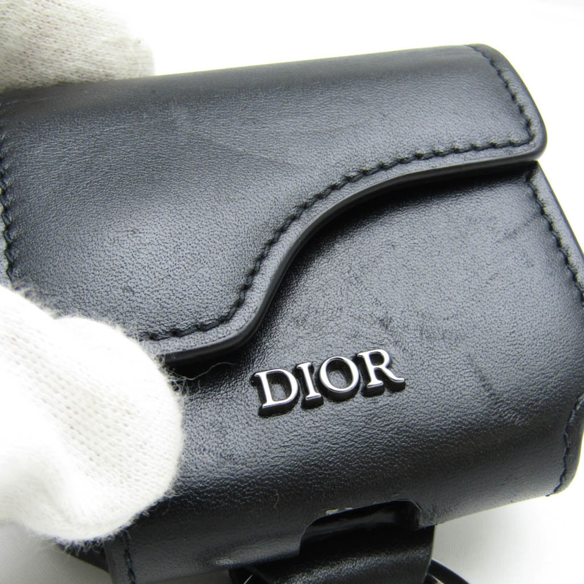 Christian Dior Airpods Pro Case Keyring (Black)