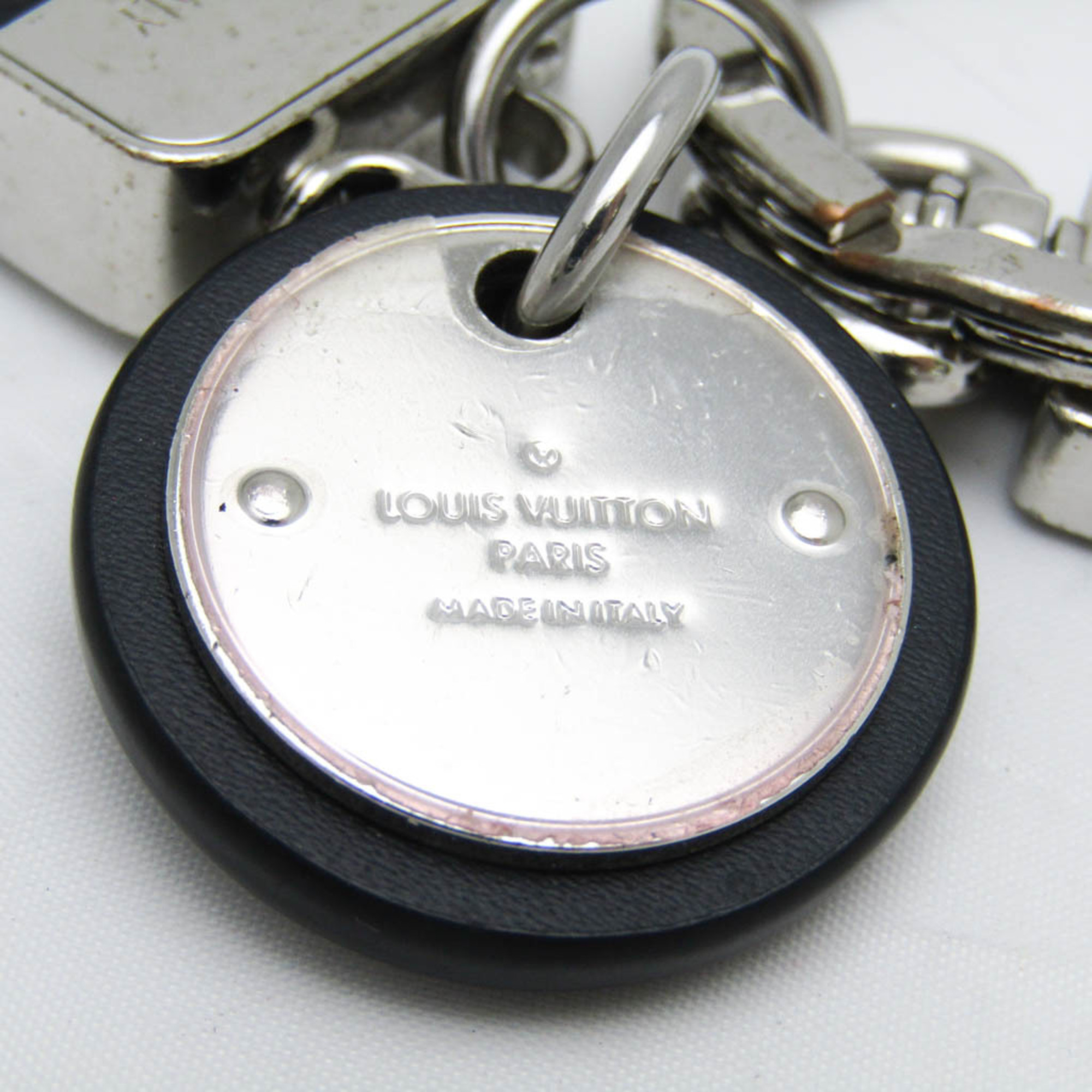 Louis Vuitton Monogram Eclipse Porto Cle Neo LV Club M69475 Keyring (Monogram Eclipse,Silver)