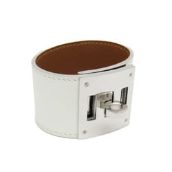 Hermes Kelly Dog Metal,Swift Leather Bangle Brown,Gold,White