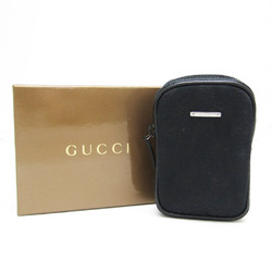 Gucci GG Canvas 115249 Men,Women GG Canvas,Leather Pouch Black