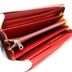 Goyard MATIGNON APM ZIP GM Men,Women Leather,Coated Canvas Long Wallet (bi-fold) Light Brown,Red Color,White