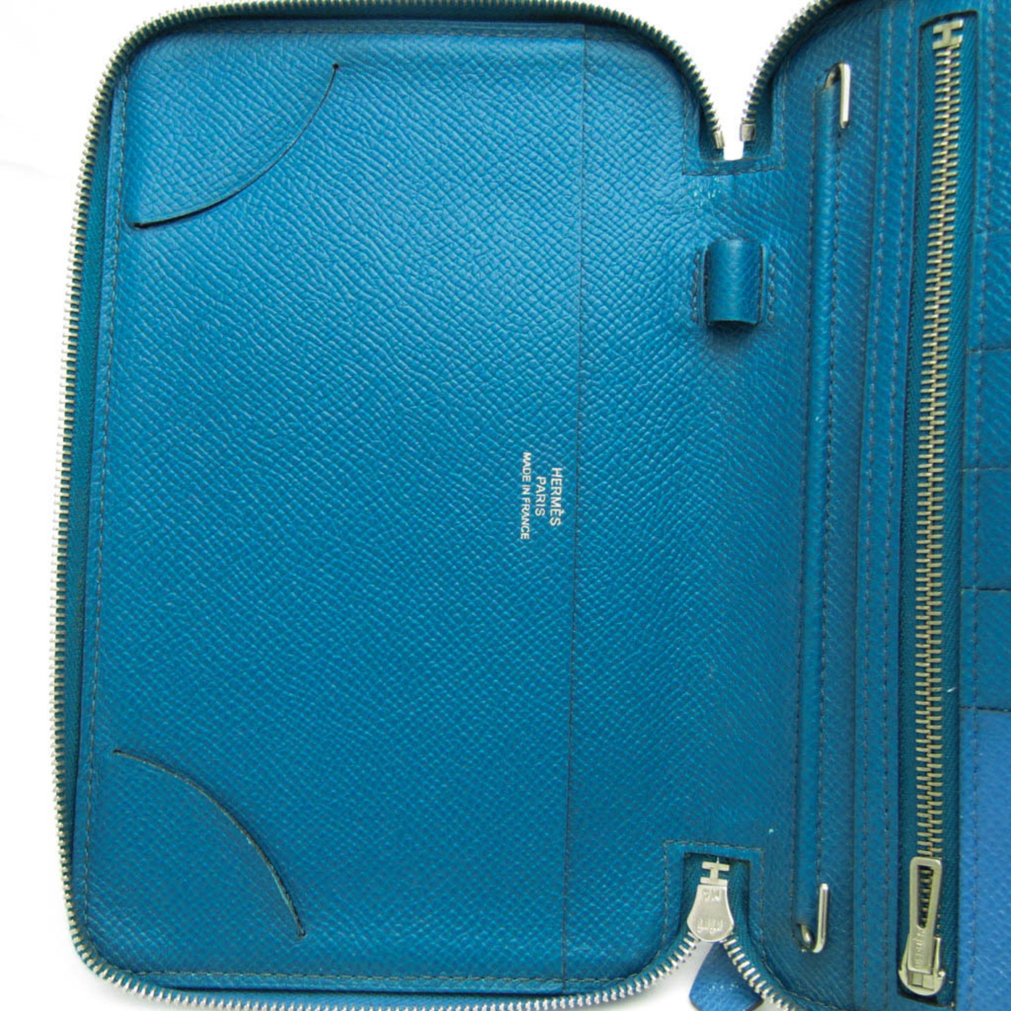 Hermes A5 Planner Cover Blue Agenda Zip Vision