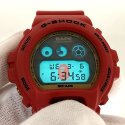 CASIO Casio G-SHOCK watch DW-6900FS APE BAPE collaboration double name third digital red serial number 2000 limited ITX7OH5VTO8Y