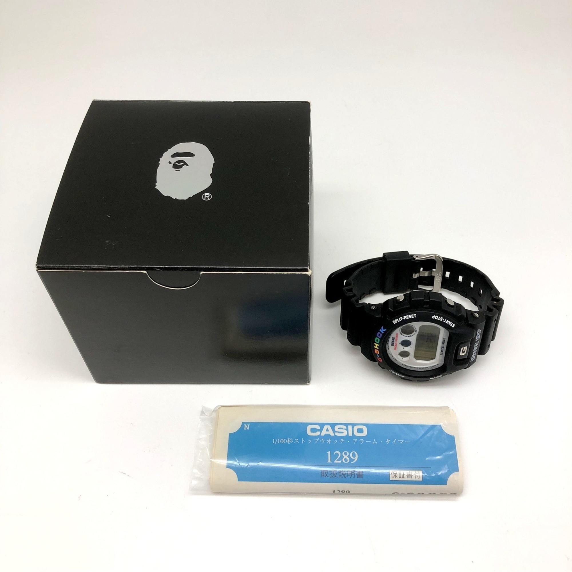 CASIO Casio G-SHOCK Watch DW-6900 Abathing Ape APE BAPE Bape Collaboration Double Name Third Eye Digital Quartz Black Multicolor Serial Limited to 1000 ITER606E5ERO