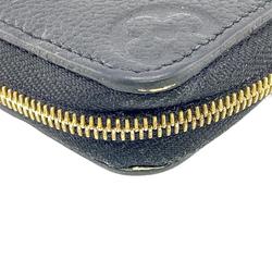 LOUIS VUITTON M60574 Zippy Coin Round Monogram Empreinte Wallet/Coin Case Black Women's Z0005168